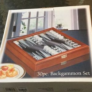 New 30 Piece Never Opened Backgammon Set